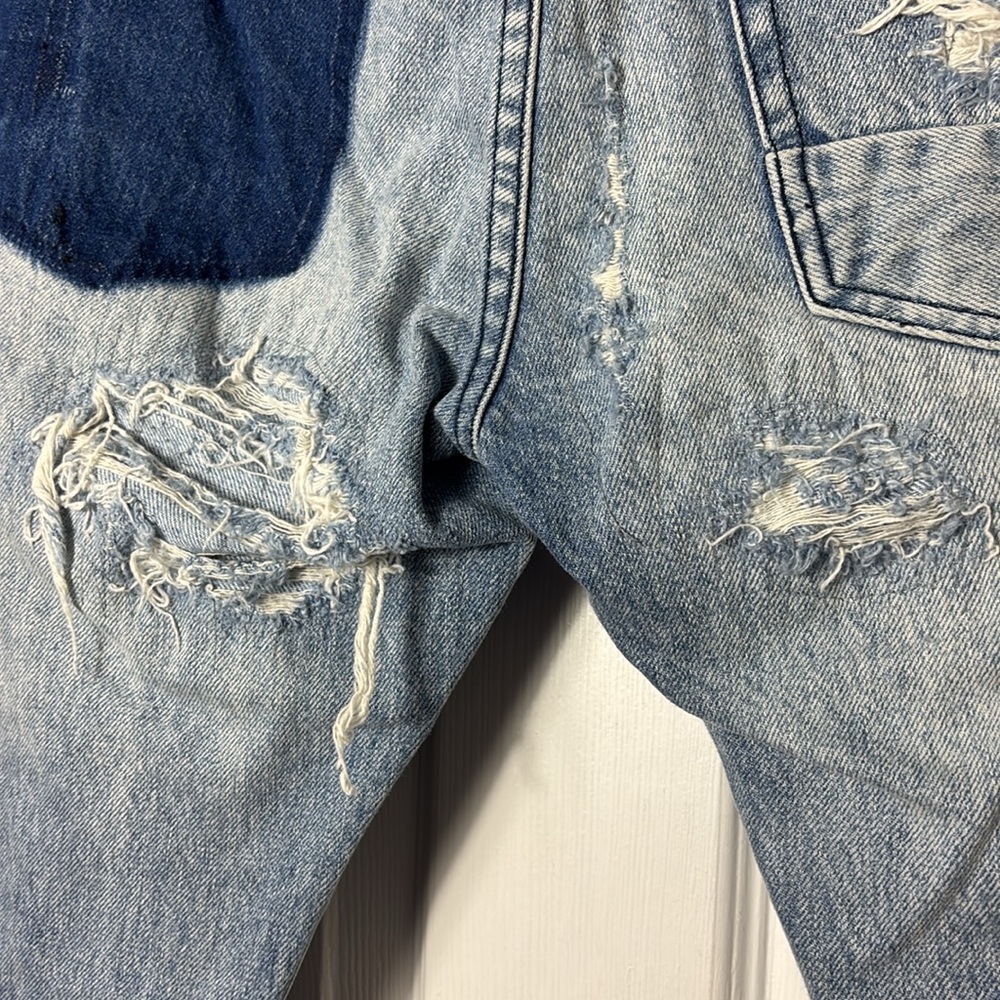 PRPS JEANS Le Sabre distressed cropped jeans men’s size 32  / unisex 100% Cotton - Picture 12 of 16